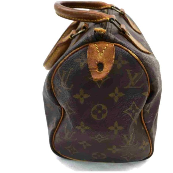 Auth Louis Vuitton Speedy 25 Brown Hand #6408L19 - Picture 4 of 11